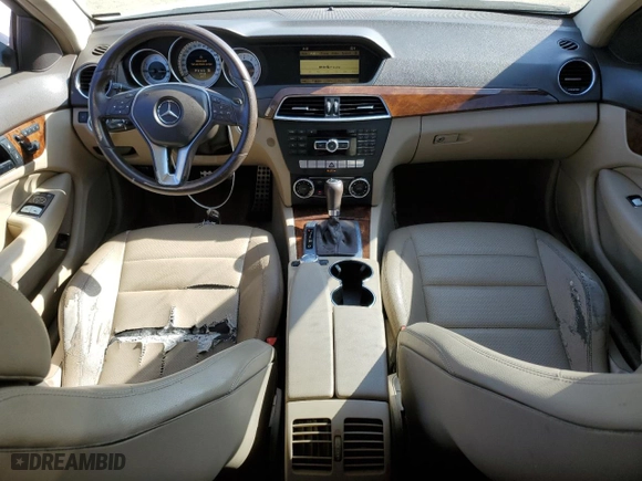 2012 Mercedes-Benz C-Class C 250 with VIN WDDGJ4HB8CF802876, listed as a Copart auction lot 48554275 with 170,669 mi miles and Salvage Title. Bid and sale history available at carsss.com. Image 8.