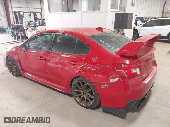 2015 Subaru WRX Premium with VIN JF1VA1D66F8804732, listed as a IAAI auction lot 41558676 with 142,471 mi miles. Bid and sale history available at carsss.com. Image 3.