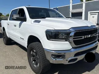 2019 Ram 1500 Big Horn with VIN 1C6SRFFT2KN739595, listed as a Copart auction lot 62198445 with 146,436 mi miles and Clean title. Bid and sale history available at DreamBid. Image 1.