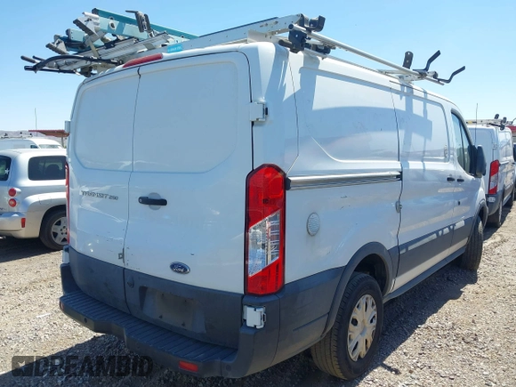 2019 Ford Transit with VIN 1FTYR1YM2KKA26600, listed as a IAAI auction lot 42071985 with 141,993 mi miles. Bid and sale history available at carsss.com. Image 4.
