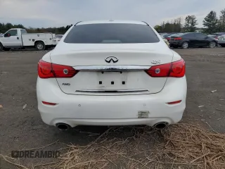 2015 Infiniti Q50 Premium with VIN JN1BV7AR1FM394225, listed as a Copart auction lot 52984735 with 128,305 mi miles and Salvage Title. Bid and sale history available at carsss.com. Image 6.