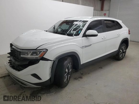 2022 Volkswagen Atlas SE with VIN 1V2LC2CAXNC227494, listed as a Copart auction lot 48955785 with 55,601 mi miles and Clean title. Bid and sale history available at DreamBid. Image 1.