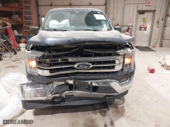 2021 Ford F-150 XL with VIN 1FTEW1EP3MFC77745, listed as a IAAI auction lot 41504651 with 24,710 mi miles. Bid and sale history available at carsss.com. Image 12.