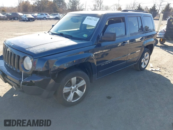 2014 Jeep Patriot Latitude with VIN 1C4NJRFB0ED693359, listed as a IAAI auction lot 41807745 with 172,183 mi miles. Bid and sale history available at carsss.com. Image 2.