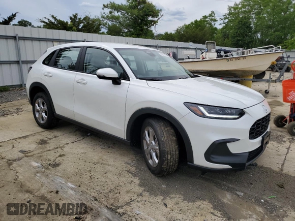 2023 Honda HR-V LX with VIN 3CZRZ2H33PM708851, listed as a Copart auction lot 58376165 with 21,078 mi miles and Salvage title. Bid and sale history available at DreamBid. Image 4.