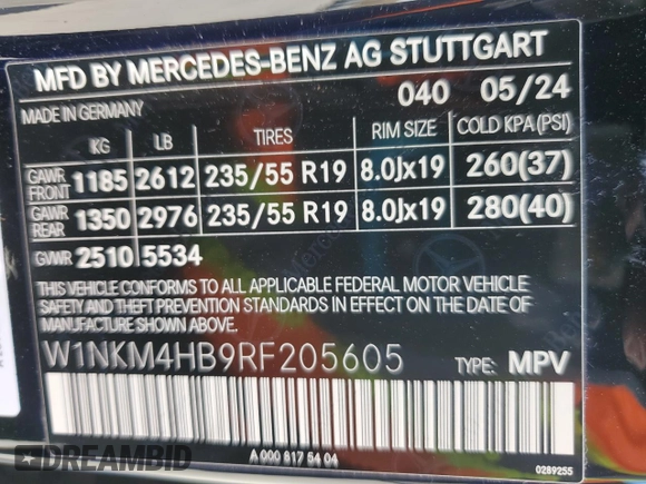 2024 Mercedes-Benz GLC with VIN W1NKM4HB9RF205605, listed as a Copart auction lot 50416325 with 7,209 mi miles and Salvage Title. Bid and sale history available at carsss.com. Image 13.