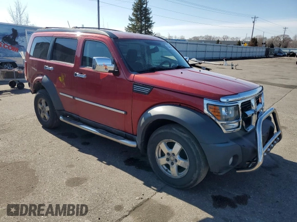 2007 Dodge Nitro SXT with VIN 1D8GU28K37W589333, listed as a Copart auction lot 50489415 with 210,797 mi miles and Salvage Title. Bid and sale history available at DreamBid. Image 4.