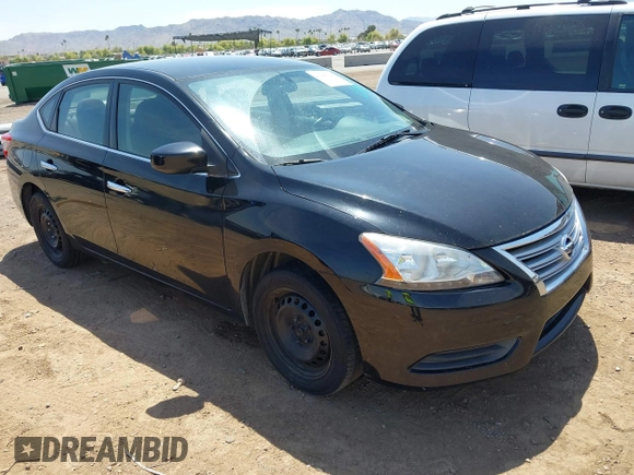 2014 Nissan Sentra S with VIN 3N1AB7AP1EL674190, listed as a IAAI auction lot 41995623 with 146,755 mi miles and . Bid and sale history available at DreamBid. Image 1.
