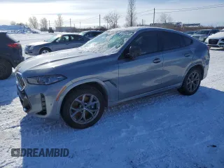 2024 BMW X6 xDrive40i with VIN 5UX33EX02R9S94029, listed as a Copart auction lot 46694355 with 0 mi miles and Salvage Title. Bid and sale history available at carsss.com. Image 1.