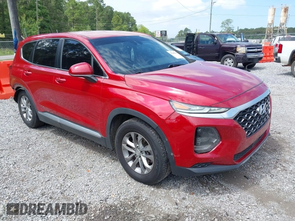 2019 Hyundai Santa Fe SE z VIN 5NMS23AD8KH025141, wystawiony jako IAAI lot #42209919 z przebiegiem 176 172 mil mil oraz . Historia ofert i sprzedaży dostępna na DreamBid. Obrazek 1.