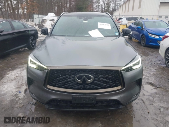 2020 Infiniti QX50 Essential with VIN 3PCAJ5M36LF109877, listed as a IAAI auction lot 41552926 with 62,486 mi miles and . Bid and sale history available at DreamBid. Image 12.