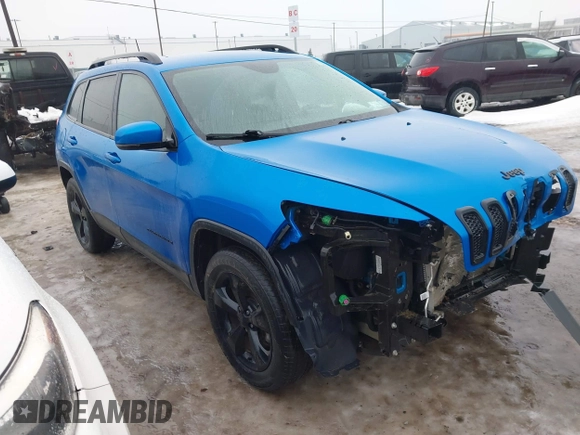 2018 Jeep Cherokee Limited with VIN 1C4PJMDB3JD570003, listed as a IAAI auction lot 41474606 with 56,433 mi miles. Bid and sale history available at carsss.com. Image 1.