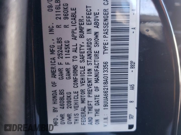 2008 Acura TL with VIN 19UUA66218A013356, listed as a Copart auction lot 45976775 with 71,333 mi miles and Salvage Title. Bid and sale history available at carsss.com. Image 14.