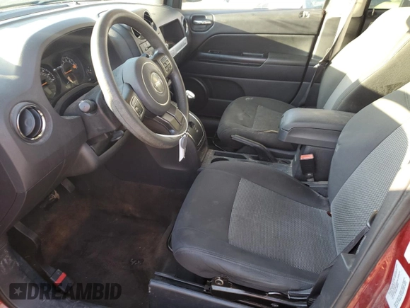 2016 Jeep Compass Sport with VIN 1C4NJCBA0GD811004, listed as a Copart auction lot 47080595 with 109,267 mi miles and Clean Title. Bid and sale history available at DreamBid. Image 7.