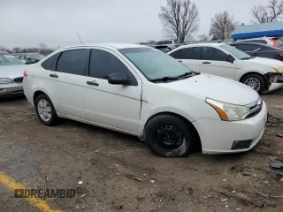 2010 Ford Focus S with VIN 1FAHP3ENXAW119022, listed as a Copart auction lot 44357395 with 186,385 mi miles and Salvage Title. Bid and sale history available at carsss.com. Image 4.