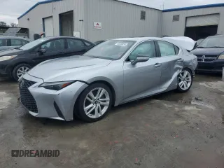 2021 Lexus IS with VIN JTHCA1D2XM5113912, listed as a Copart auction lot 46220035 with 75,531 mi miles and Salvage Title. Bid and sale history available at carsss.com. Image 1.