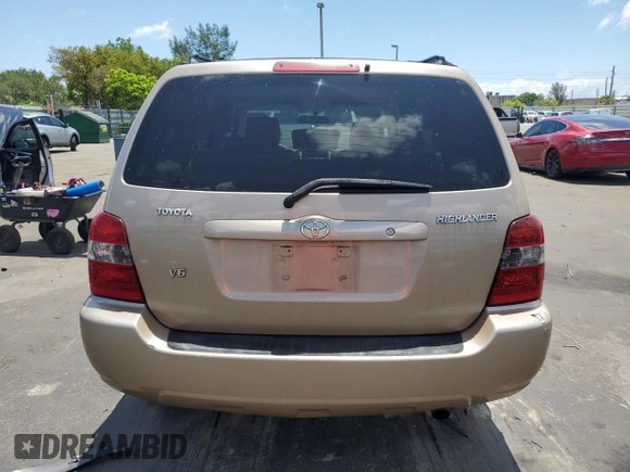 2006 Toyota Highlander z VIN JTEGP21A560115744, wystawiony jako Copart lot #55012975 z przebiegiem 268 099 mil mil oraz Czysty tytuł • Clean title. Historia ofert i sprzedaży dostępna na DreamBid. Obrazek 6.