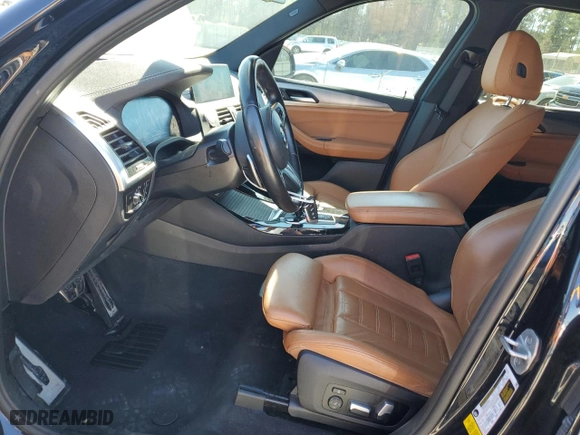 2021 BMW X3 sDrive30i with VIN 5UXTY3C02M9G53550, listed as a Copart auction lot 47470035 with 52,800 mi miles and Salvage Title. Bid and sale history available at carsss.com. Image 7.