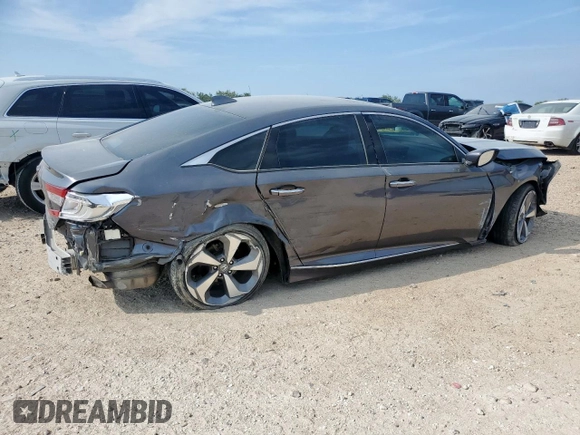 2019 Honda Accord Touring with VIN 1HGCV2F91KA003035, listed as a Copart auction lot 60393205 with 38,386 mi miles and Salvage title. Bid and sale history available at DreamBid. Image 3.