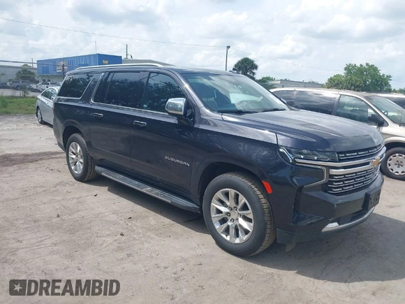 2023 Chevrolet Suburban Premier with VIN 1GNSCFKDXPR380853, listed as a IAAI auction lot 41935510 with 70,682 mi miles and . Bid and sale history available at DreamBid. Image 1.