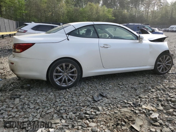 2013 Lexus IS 250 C with VIN JTHFF2C24D2528196, listed as a Copart auction lot 53951695 with Not provided miles and Salvage title. Bid and sale history available at DreamBid. Image 3.