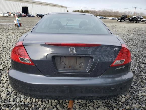 2007 Honda Accord Cpe LX with VIN 1HGCM723X7A021462, listed as a Copart auction lot 43753595 with 129,794 mi miles and Salvage Title. Bid and sale history available at carsss.com. Image 6.