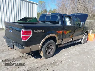 2011 Ford F-150 Lariat with VIN 1FTFW1E64BFA33904, listed as a IAAI auction lot 41665400 with 122,139 mi miles. Bid and sale history available at carsss.com. Image 4.