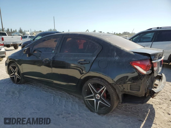 2015 Honda Civic Sedan LX with VIN 2HGFB2F59FH500103, listed as a Copart auction lot 53107135 with Not Provided miles and Salvage Title. Bid and sale history available at carsss.com. Image 2.