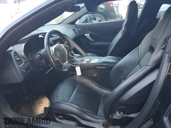 2015 Chevrolet Corvette 1LT with VIN 1G1YB2D71F5108082, listed as a Copart auction lot 53733785 with 67,448 mi miles and Salvage title. Bid and sale history available at DreamBid. Image 7.