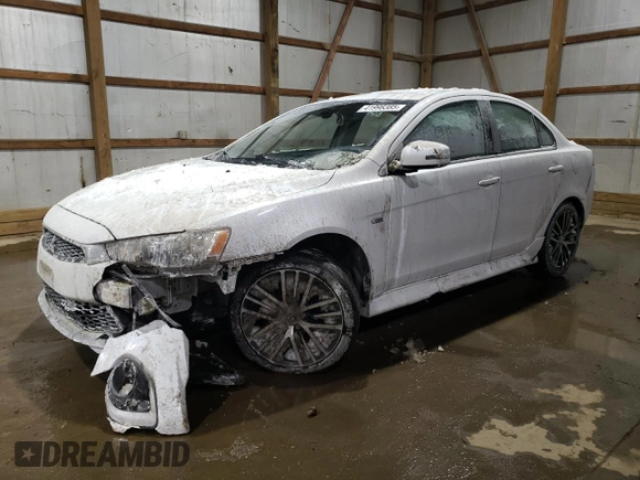 2017 Mitsubishi Lancer ES with VIN JA32V2FWXHU000849, listed as a Copart auction lot 41998385 with 124,069 mi miles and Salvage Title. Bid and sale history available at carsss.com. Image 1.