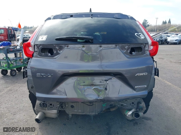 2017 Honda CR-V Touring with VIN 2HKRW2H95HH646184, listed as a IAAI auction lot 41906341 with 58,529 mi miles. Bid and sale history available at carsss.com. Image 17.
