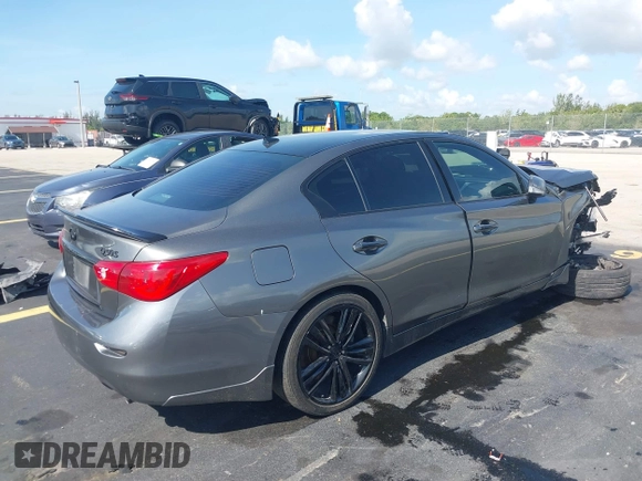 2014 Infiniti Q50 Premium with VIN JN1BV7AP0EM675221, listed as a IAAI auction lot 42551726 with 191,334 mi miles and . Bid and sale history available at DreamBid. Image 4.