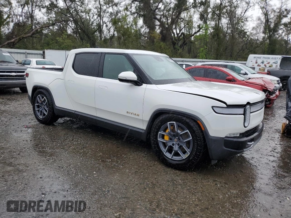 2023 Rivian R1T Adventure with VIN 7FCTGAAA2PN021915, listed as a Copart auction lot 46351415 with Not Provided miles and Non Repairable. Bid and sale history available at carsss.com. Image 4.