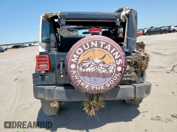 2017 Jeep Wrangler Sport with VIN 1C4AJWAG6HL506829, listed as a Copart auction lot 57708855 with 132,086 mi miles and Salvage title. Bid and sale history available at DreamBid. Image 6.