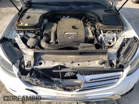 2019 Mercedes-Benz GLC 300 with VIN WDC0G4JB9KV159358, listed as a Copart auction lot 56053465 with 89,497 mi miles and Salvage title. Bid and sale history available at DreamBid. Image 12.