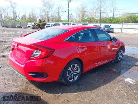 2016 Honda Civic Sedan LX with VIN 2HGFC2F52GH532423, listed as a IAAI auction lot 41964003 with 149,807 mi miles. Bid and sale history available at carsss.com. Image 4.