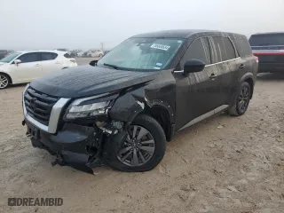 2024 Nissan Pathfinder S with VIN 5N1DR3AA6RC209816, listed as a Copart auction lot 85608654 with 37,553 mi miles and Salvage Title. Bid and sale history available at carsss.com. Image 1.