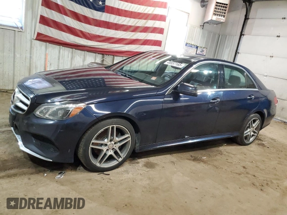 2015 Mercedes-Benz E-Class E 350 Luxury with VIN WDDHF8JB4FB124243, listed as a Copart auction lot 48557165 with 121,432 mi miles and Salvage Title. Bid and sale history available at carsss.com. Image 1.