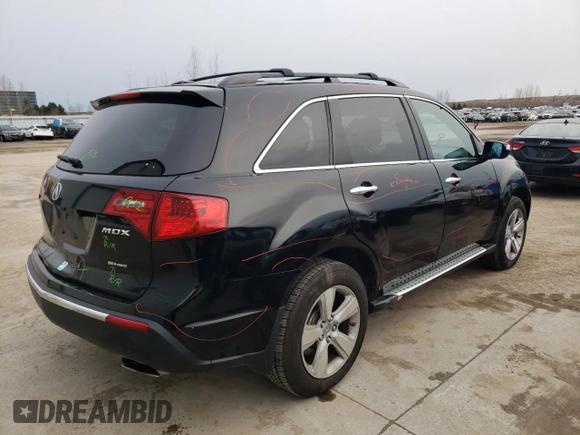 2013 Acura MDX Advance Pkg with VIN 2HNYD2H67DH002190, listed as a Copart auction lot 82210074 with 201,961 mi miles and Clean Title. Bid and sale history available at carsss.com. Image 3.