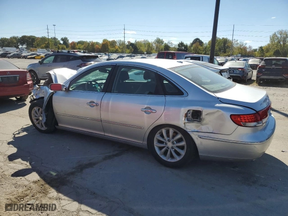 2007 Hyundai Azera SE with VIN KMHFC46F57A201980, listed as a Copart auction lot 74619494 with 0 mi miles and Salvage Title. Bid and sale history available at carsss.com. Image 2.