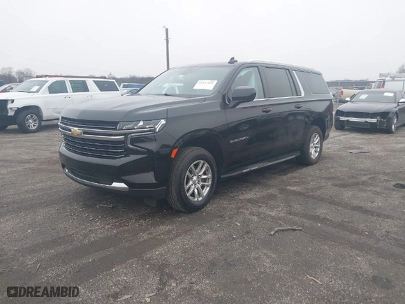 2023 Chevrolet Suburban LT with VIN 1GNSKCKD0PR129079, listed as a IAAI auction lot 41547855 with 158,820 mi miles. Bid and sale history available at carsss.com. Image 2.