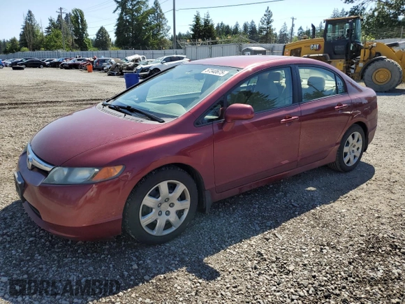 2008 Honda Civic LX z VIN 1HGFA16568L071361, wystawiony jako Copart lot #57340675 z przebiegiem 186 658 mil mil oraz Szkoda całkowita • Salvage title. Historia ofert i sprzedaży dostępna na DreamBid. Obrazek 1.