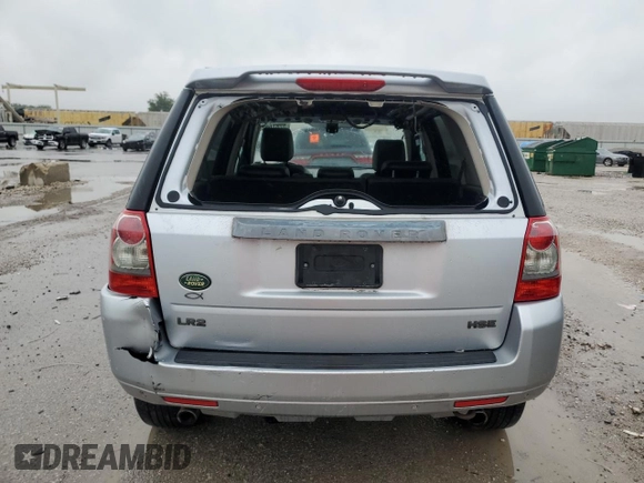 2008 Land Rover LR2 HSE with VIN SALFR24N68H069380, listed as a Copart auction lot 57876625 with Not provided miles and Salvage title. Bid and sale history available at DreamBid. Image 6.