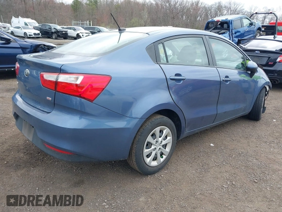 2016 Kia Rio LX with VIN KNADM4A33G6659846, listed as a IAAI auction lot 41909691 with 74,594 mi miles and . Bid and sale history available at DreamBid. Image 4.