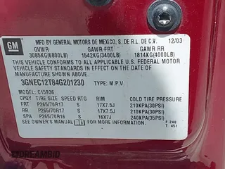 2004 Chevrolet Avalanche z VIN 3GNEC12T84G201230, wystawiony jako IAAI lot #42605314 z przebiegiem Nie podano mil oraz . Historia ofert i sprzedaży dostępna na DreamBid. Obrazek 9.