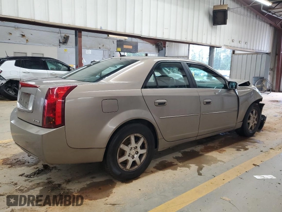 2007 Cadillac CTS with VIN 1G6DM57T970152651, listed as a Copart auction lot 65904654 with 0 mi miles and Salvage Title. Bid and sale history available at carsss.com. Image 3.