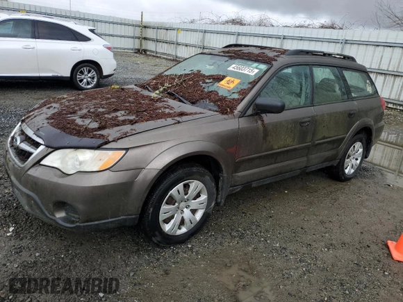 2009 Subaru Outback with VIN 4S4BP60C296319455, listed as a Copart auction lot 45603715 with 0 mi miles and Salvage Title. Bid and sale history available at carsss.com. Image 1.