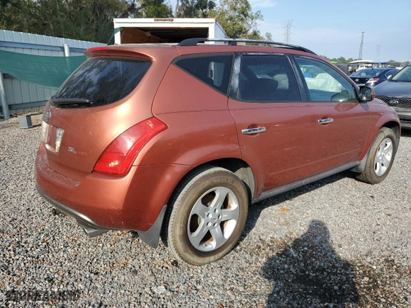 2004 Nissan Murano SL with VIN JN8AZ08WX4W305192, listed as a Copart auction lot 88289615 with 0 mi miles and Salvage Title. Bid and sale history available at carsss.com. Image 3.