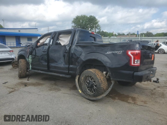 2016 Ford F-150 XLT with VIN 1FTEW1EP8GFD53528, listed as a Copart auction lot 59162755 with Not provided miles and Salvage title. Bid and sale history available at DreamBid. Image 2.