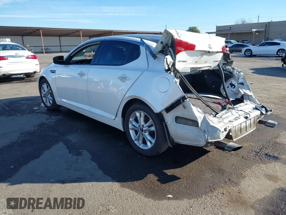 2011 Kia Optima EX with VIN KNAGN4A60B5163017, listed as a IAAI auction lot 41277968 with 185,012 mi miles and . Bid and sale history available at carsss.com. Image 3.